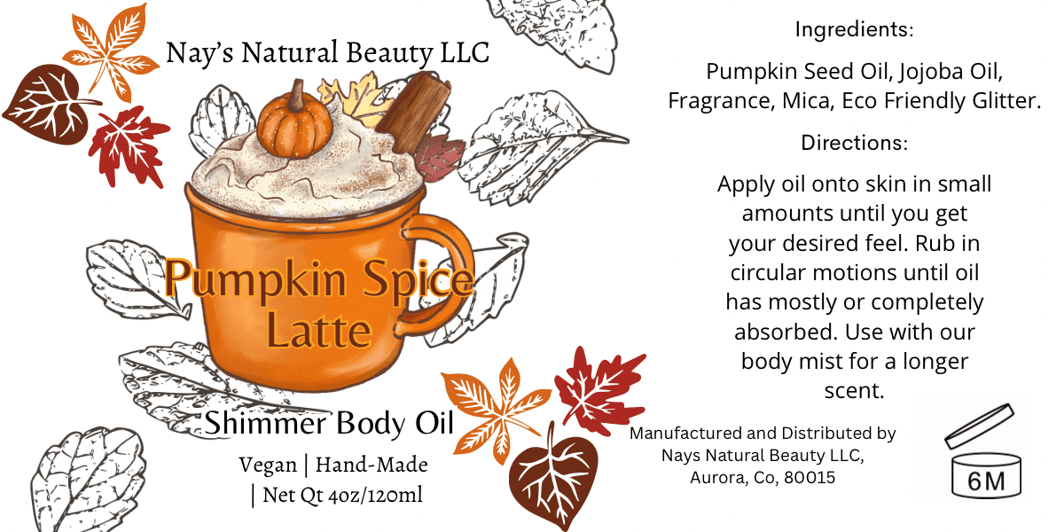 Pumpkin Spice Latte Body Oil 4oz