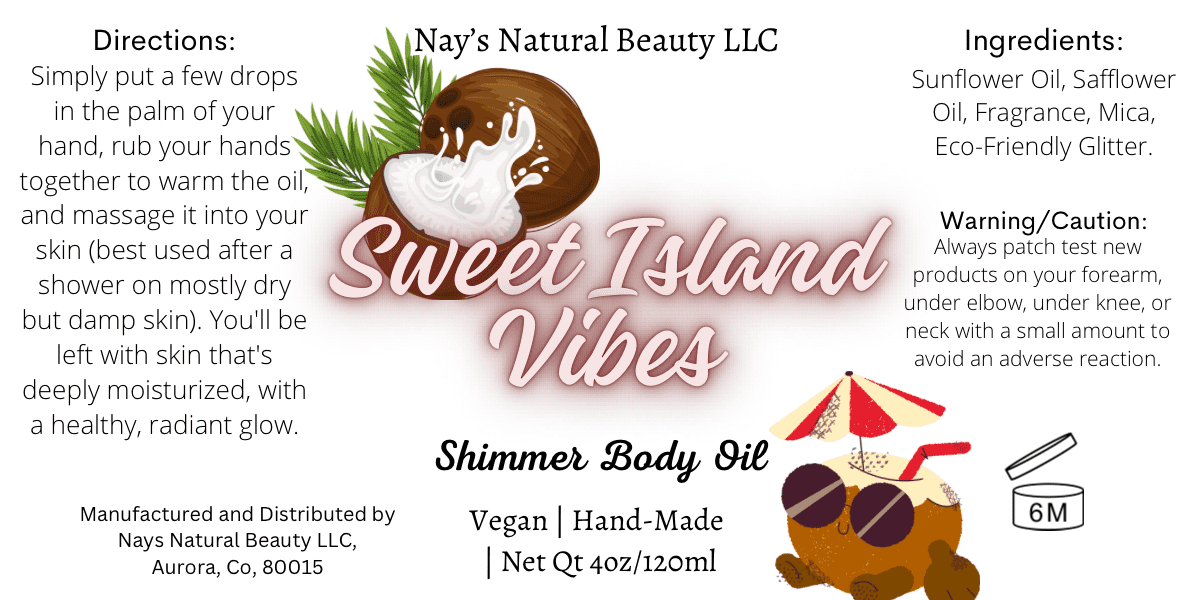 Sweet Island Vibes Body Oil 4oz