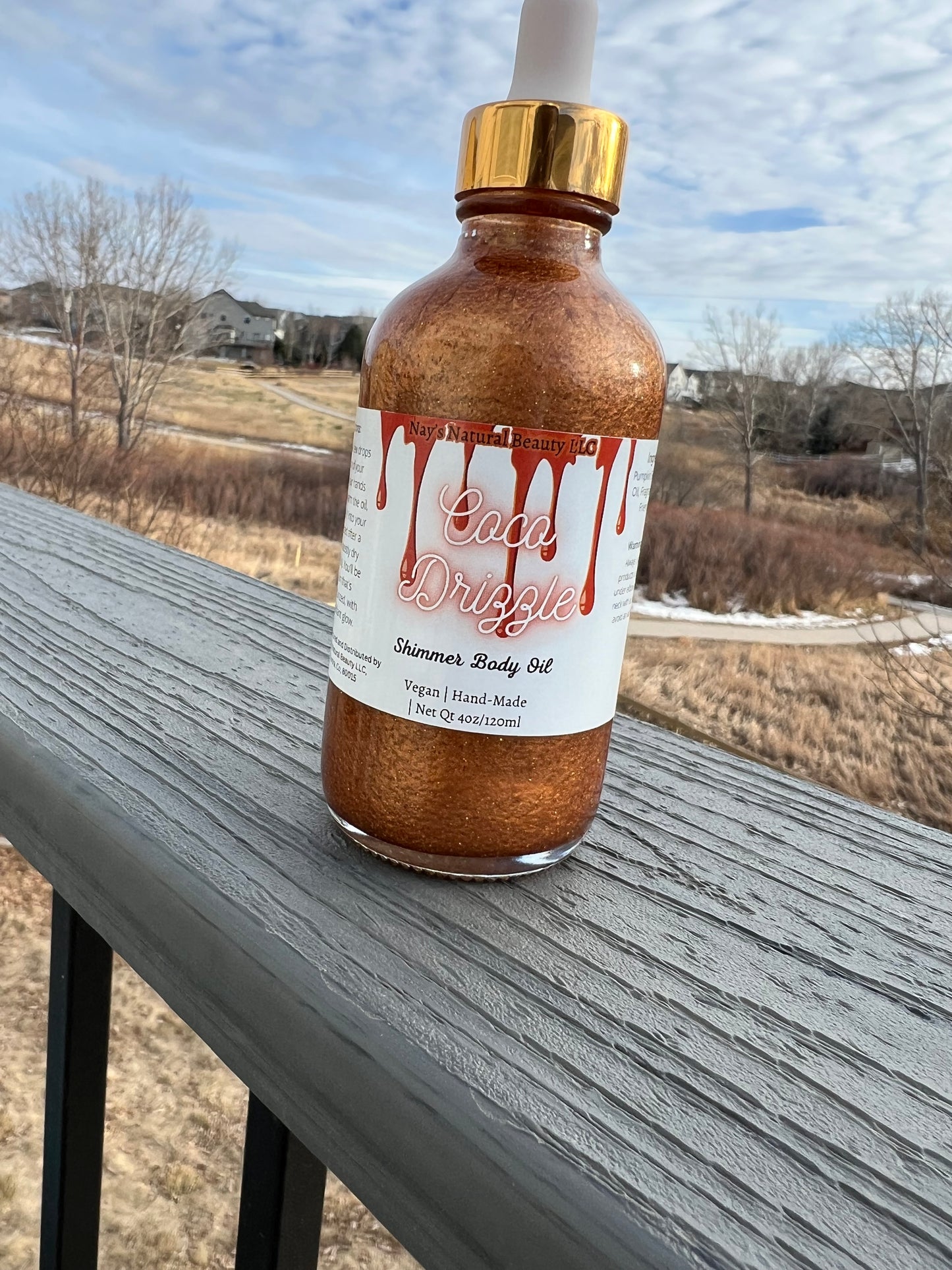 Coco Drizzle Shimmer Body Oil 4oz