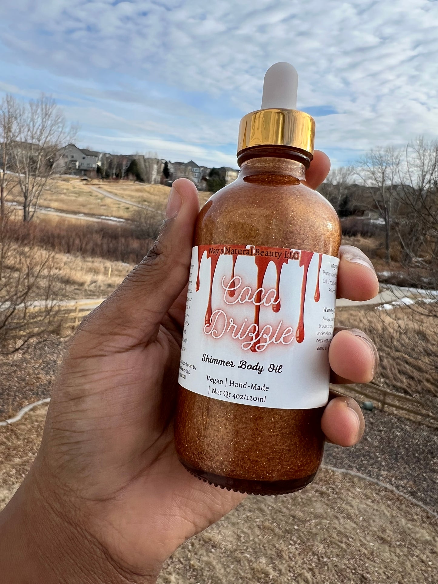 Coco Drizzle Shimmer Body Oil 4oz