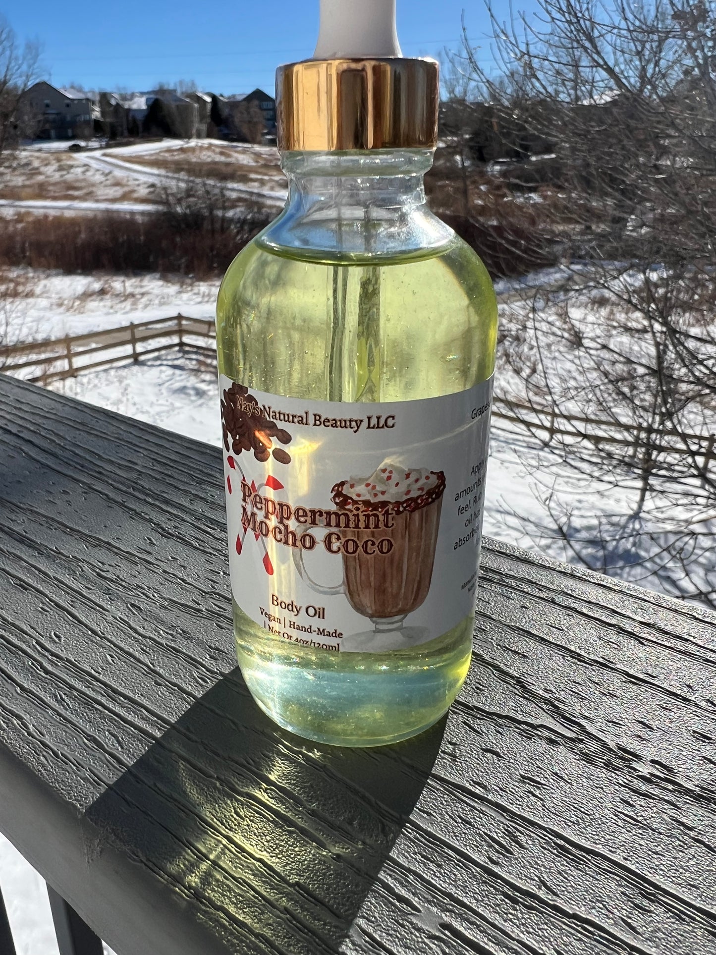 Peppermint Mocho Coco Body Oil 4oz