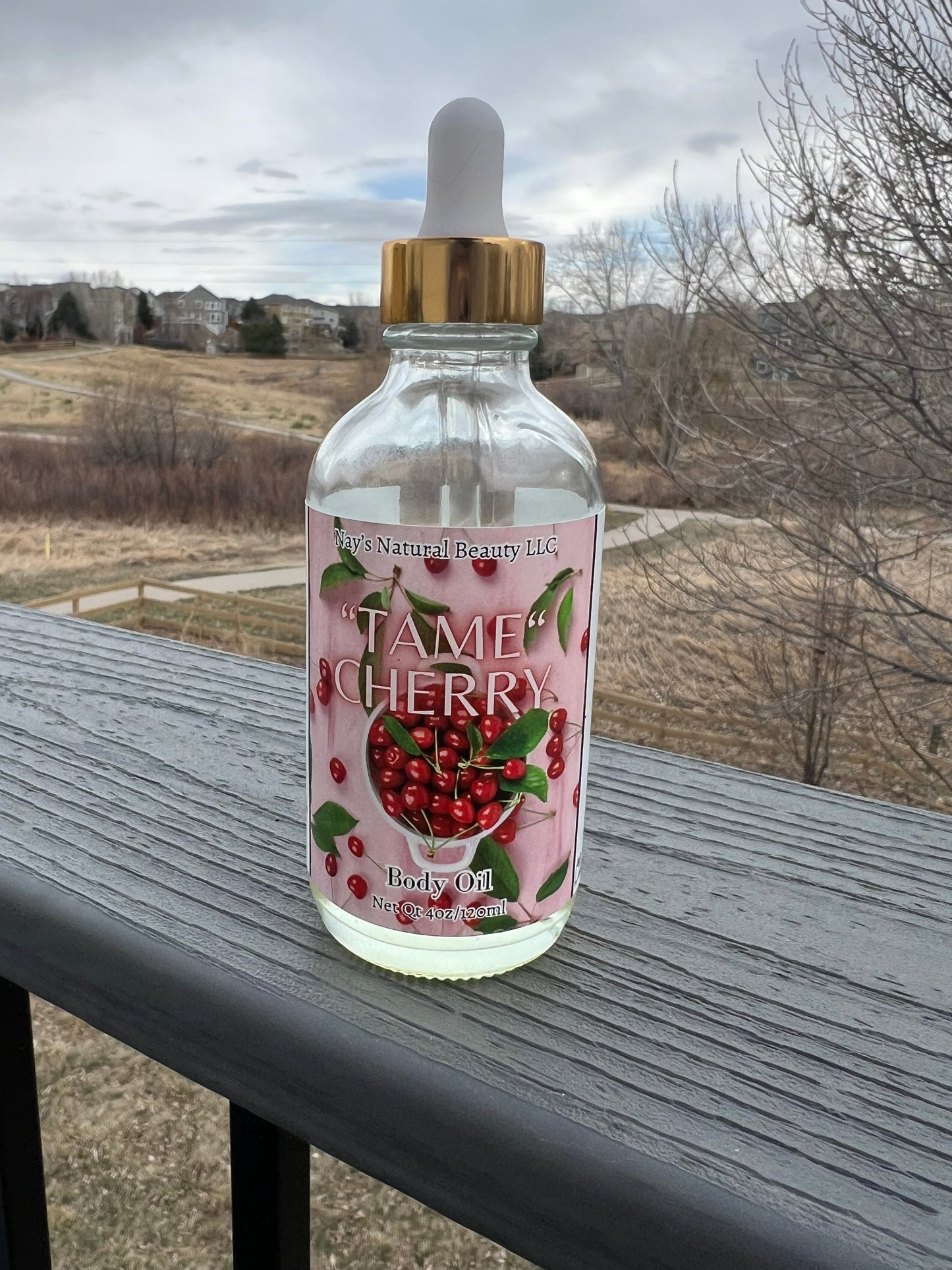 “TAME” Cherry Body Oil 4oz