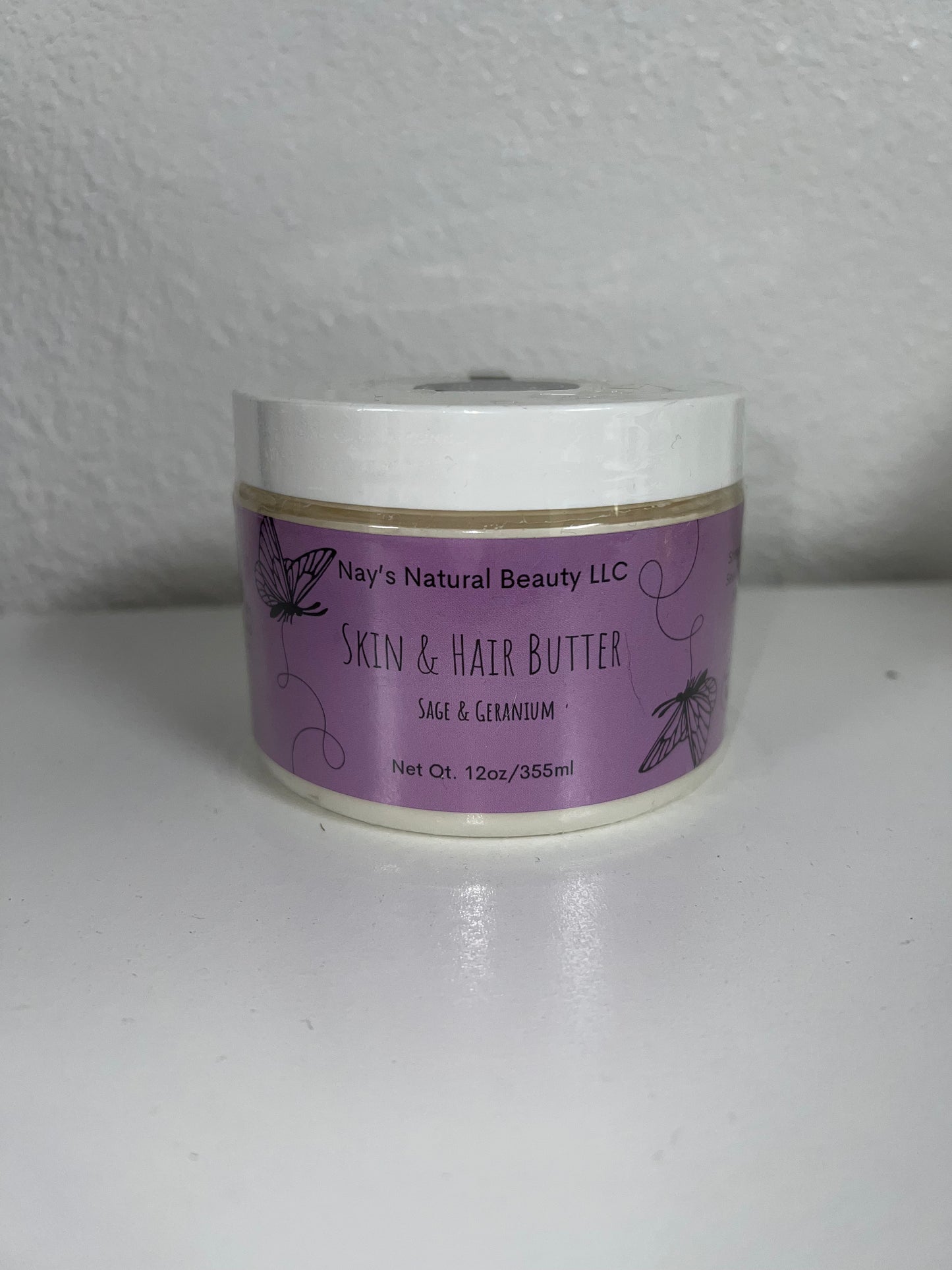 Sage & Geranium Essential Oil Hair & Body Butter 12oz