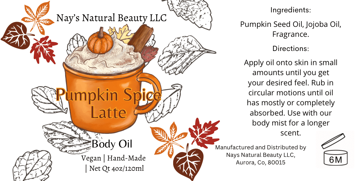 Pumpkin Spice Latte Body Oil 4oz