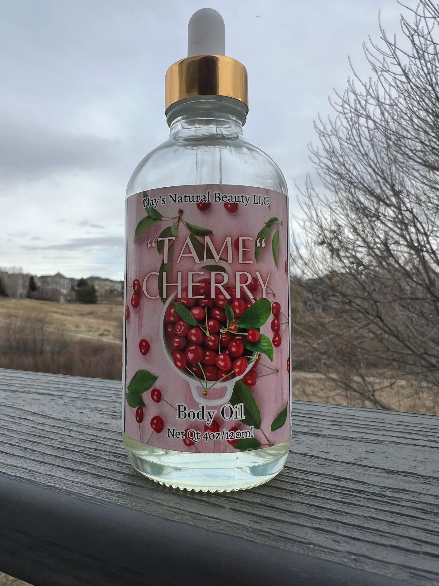 “TAME” Cherry Body Oil 4oz