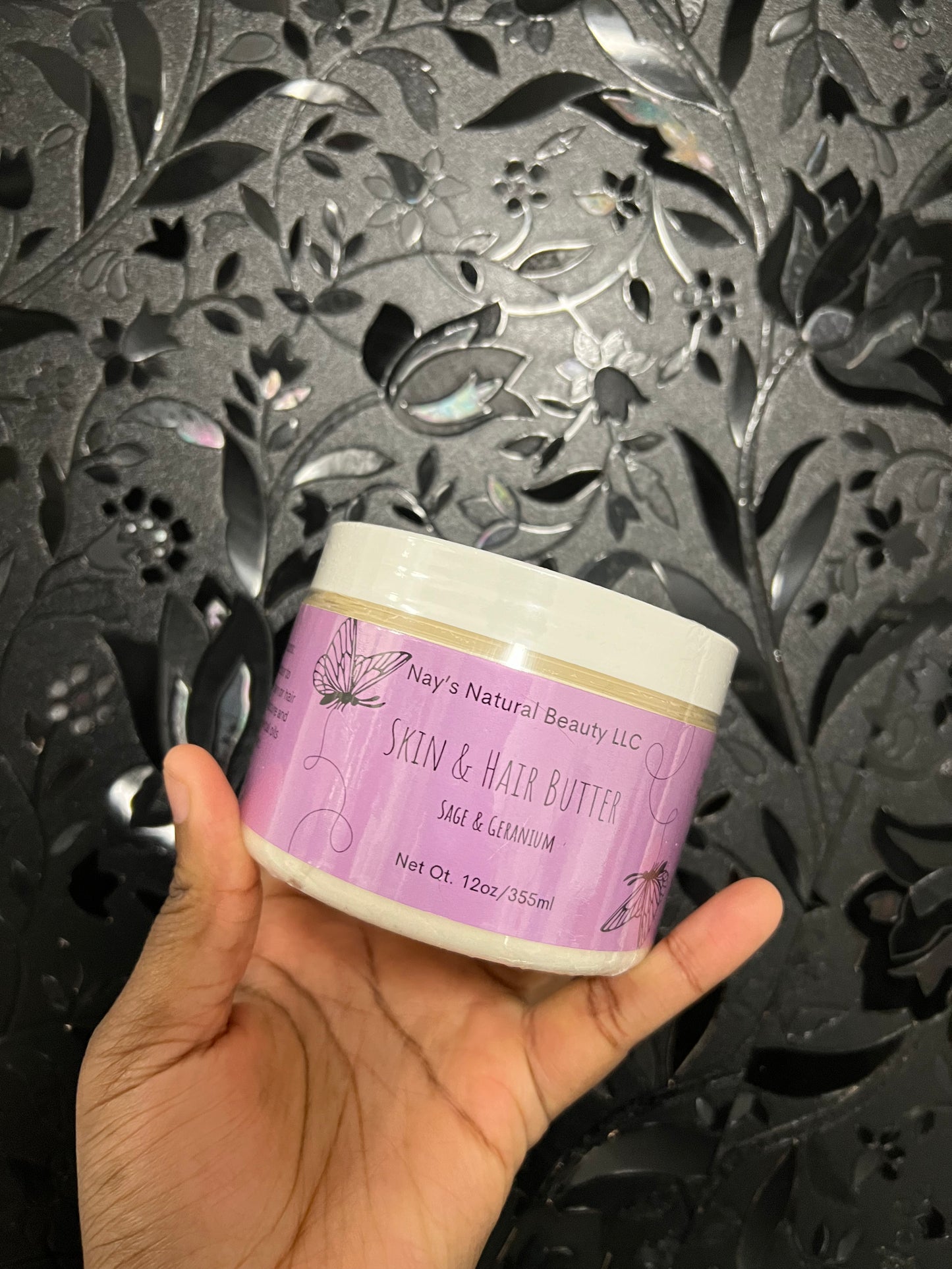 Sage & Geranium Essential Oil Hair & Body Butter 12oz