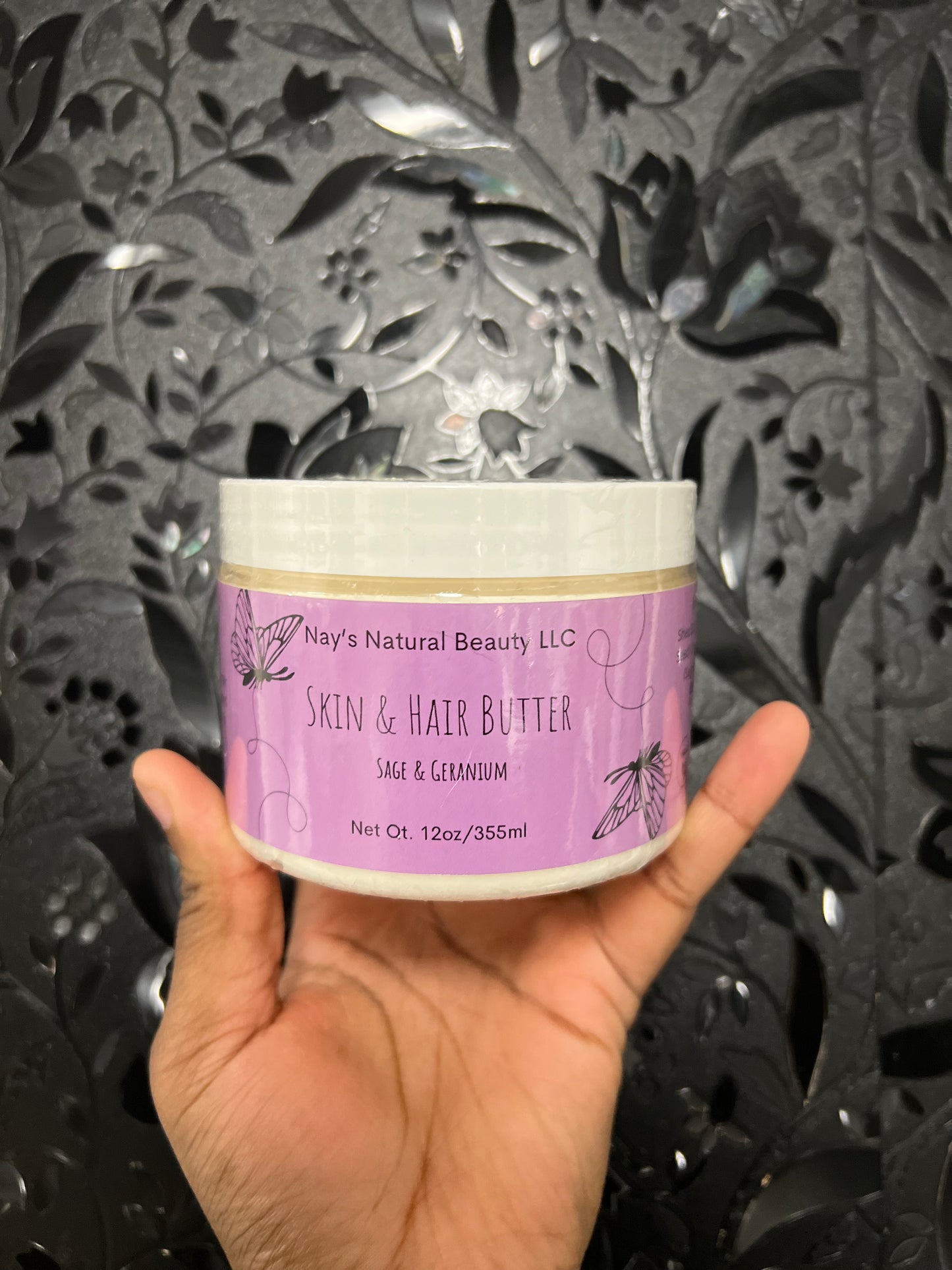 Sage & Geranium Essential Oil Hair & Body Butter 12oz