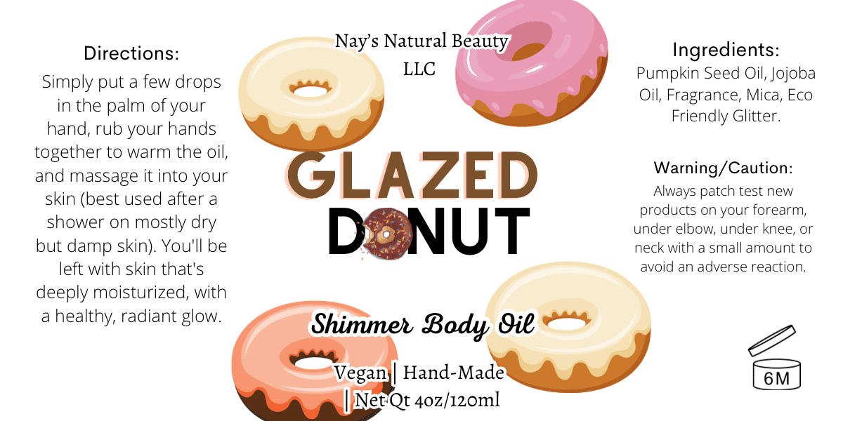 Glazed Donut Shimmer Body Oil 4oz