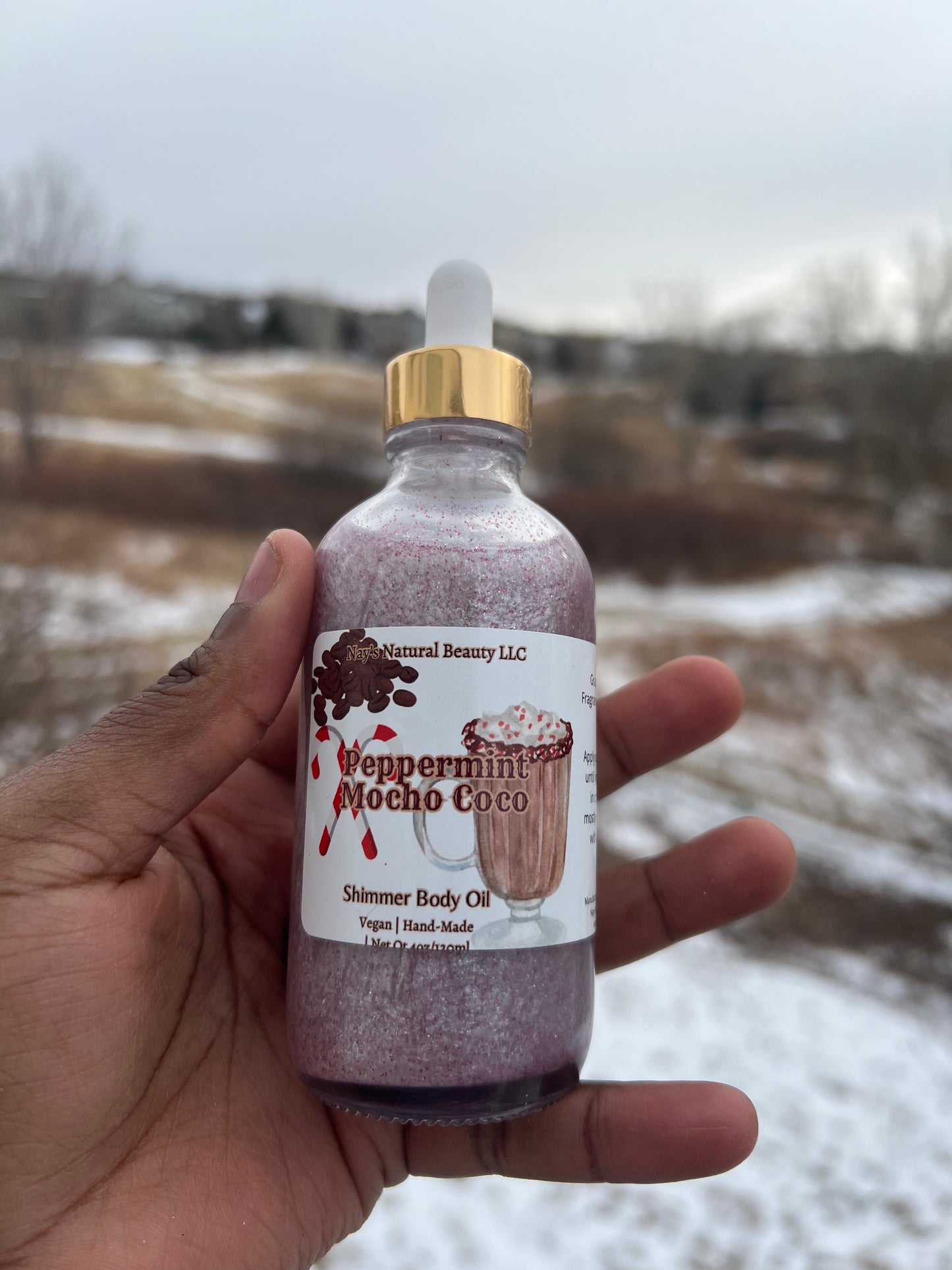 Peppermint Mocho Coco Body Oil 4oz