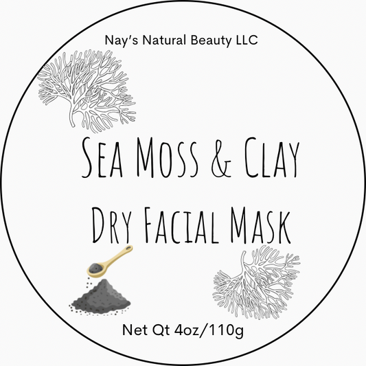 Sea Moss & Clay Dry Facial Mask 4oz