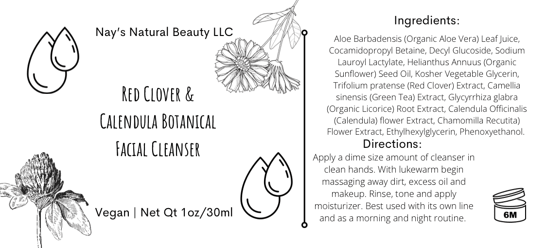Red Clover & Calendula Facial Line